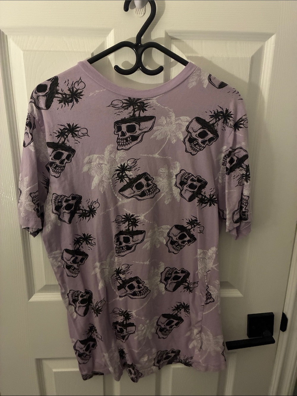 Men's Lavender Skull & Palm Short Sleeve Tee